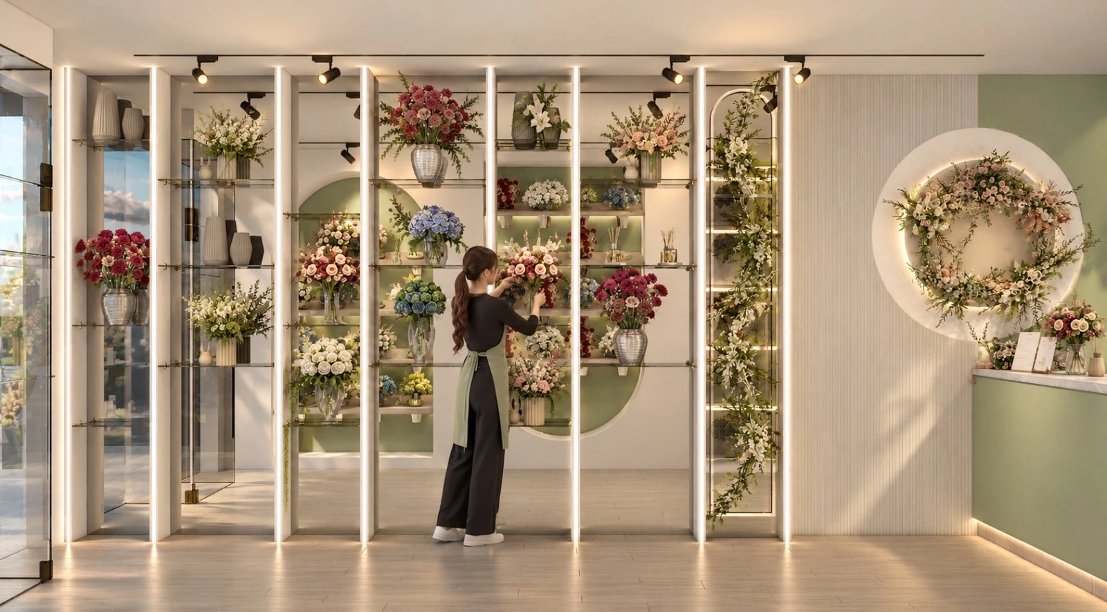Vasa Flower Shop, Syria - supplied design visual