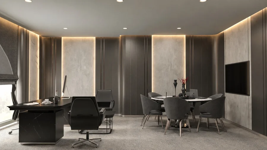 Executive Office Design & Fit-Out - Executive office overview - supplied design visual