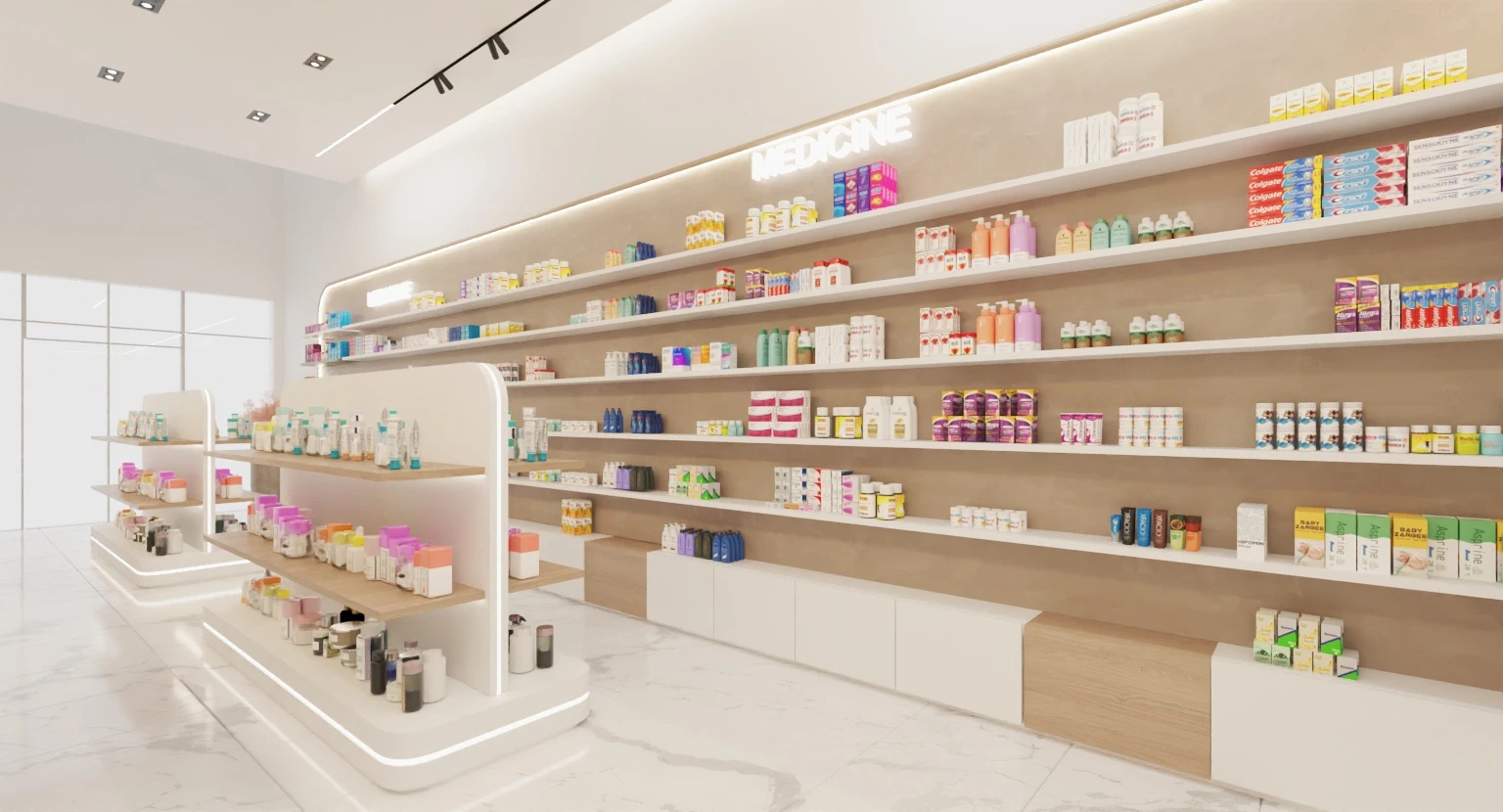 Pharmacy fit-out design visualisation